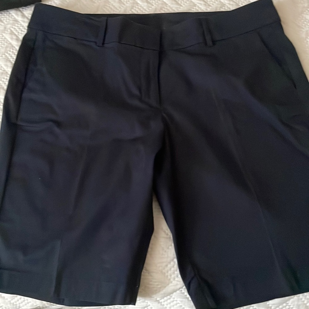 Brand new, never been worn, navy Ann Taylor, Bermuda shorts with pockets